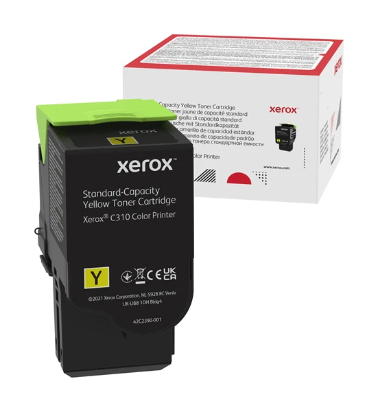 XEROX C310 YELLOW STANDARD CAPACITY TONER CARTRIDGE 2000 P 1 XEROX C310 YELLOW STANDARD CAPACITY TONER CARTRIDGE 2000 P
