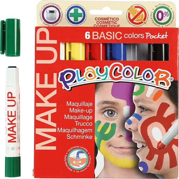 POCKET MAKE UP BASIC 6 COLORES SURTIDOS PLAYCOLOR 01001 1 POCKET MAKE UP BASIC 6 COLORES SURTIDOS PLAYCOLOR 01001
