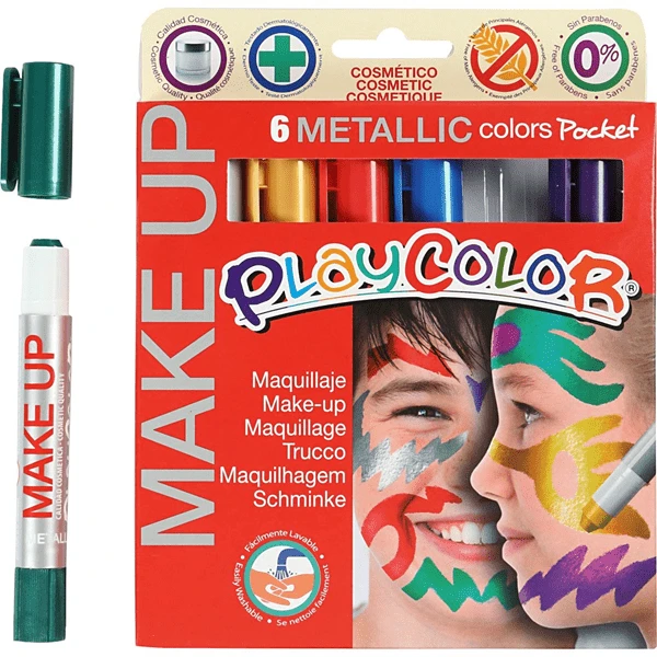 POCKET MAKE UP METALLIC 6 COLORES SURTIDOS PLAYCOLOR 01011 1 POCKET MAKE UP METALLIC 6 COLORES SURTIDOS PLAYCOLOR 01011