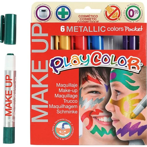 POCKET MAKE UP METALLIC 6 COLORES SURTIDOS PLAYCOLOR 01011 2 POCKET MAKE UP METALLIC 6 COLORES SURTIDOS PLAYCOLOR 01011 - Imagen 2