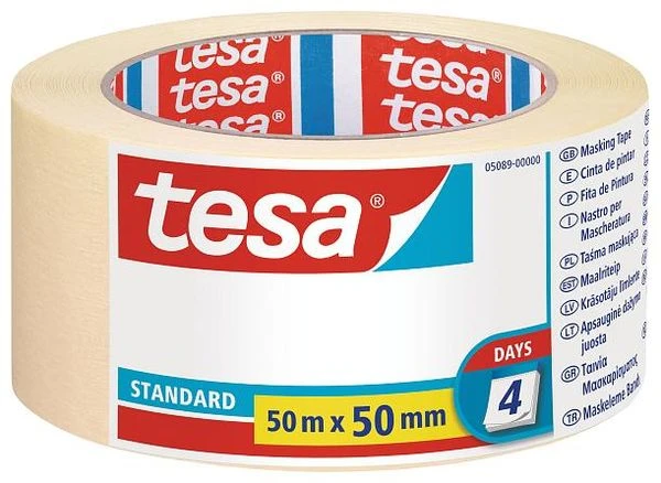 CINTA DE PINTOR STANDARD PARA PROFESIONALES 50MM.X50M. TESA 05089-00000-02 2 CINTA DE PINTOR STANDARD PARA PROFESIONALES 50MM.X50M. TESA 05089-00000-02 - Imagen 2