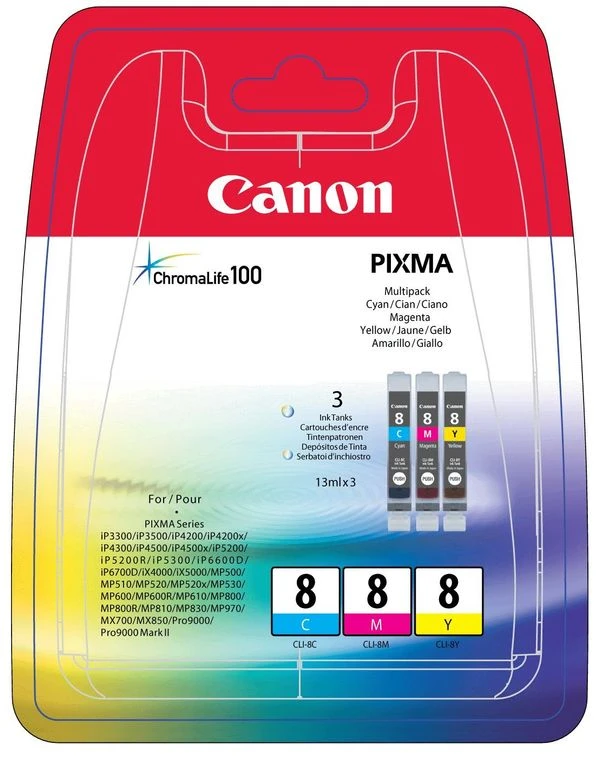 CARTUCHO CANON MULTIPACK CLI-8 2 CARTUCHO CANON MULTIPACK CLI-8 - Imagen 2