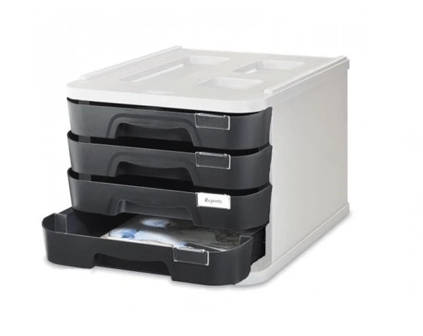 MODULO DE 4 CAJONES POLIESTIRENO NEGRO FAIBO 1000M-02 1 MODULO DE 4 CAJONES POLIESTIRENO NEGRO FAIBO 1000M-02