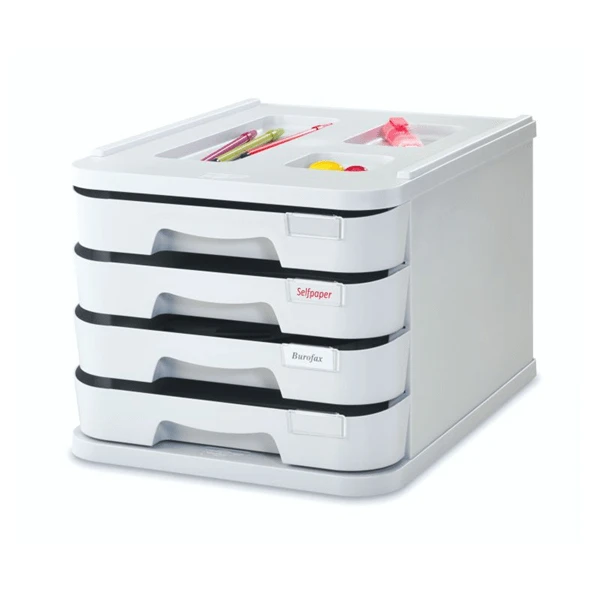 MODULO DE 4 CAJONES POLIESTIRENO GRIS FAIBO 1000M-08 1 MODULO DE 4 CAJONES POLIESTIRENO GRIS FAIBO 1000M-08