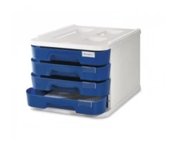 MODULO DE 4 CAJONES POLIESTIRENO AZUL OSCURO FLUOR FAIBO 1000M-52