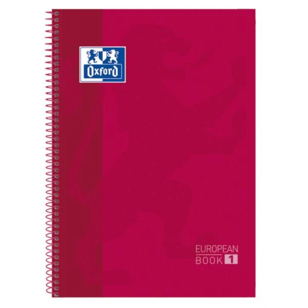 CUADERNO EUROPEANBOOK 1 TAPA EXTRADURA A4 80 HOJAS 5X5 COLOR ROJO OXFORD 100430198 2 CUADERNO EUROPEANBOOK 1 TAPA EXTRADURA A4 80 HOJAS 5X5 COLOR ROJO OXFORD 100430198 - Imagen 2