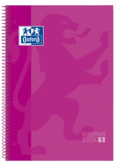CUADERNO EUROPEANBOOK 1 TAPA EXTRADURA A4 80 HOJAS 5X5 COLOR FUCSIA OXFORD 100430270