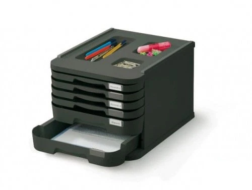 MODULO DE 8 CAJONES POLIESTIRENO NEGRO FAIBO 1008-02 2 MODULO DE 8 CAJONES POLIESTIRENO NEGRO FAIBO 1008-02 - Imagen 2