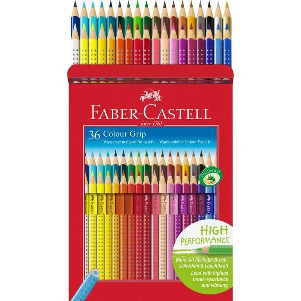ESTUCHE 36 LAPICES COLOR GRIP FABER CASTELL 112442 3 ESTUCHE 36 LAPICES COLOR GRIP FABER CASTELL 112442 - Imagen 3