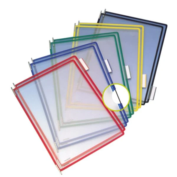 PACK DE 10 FUNDAS CON PIVOTES A4 VERTICAL COLOR AZUL TARIFOLD 114001 2 PACK DE 10 FUNDAS CON PIVOTES A4 VERTICAL COLOR AZUL TARIFOLD 114001 - Imagen 2