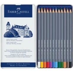 ESTUCHE DE METAL CON 12 LAPICES DE COLORES ACUARELABLES GOLDFABER. FABER CASTELL 114612 6 ESTUCHE DE METAL CON 12 LAPICES DE COLORES ACUARELABLES GOLDFABER. FABER CASTELL 114612 -tienda EPSON 114612 pic 2