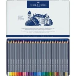 ESTUCHE DE METAL CON 36 LAPICES DE COLORES ACUARELABLES GOLDFABER. FABER CASTELL 114636 6 ESTUCHE DE METAL CON 36 LAPICES DE COLORES ACUARELABLES GOLDFABER. FABER CASTELL 114636 -tienda EPSON 114636 pic 2