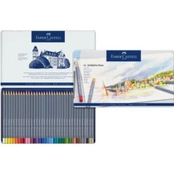 ESTUCHE DE METAL CON 36 LAPICES DE COLORES ACUARELABLES GOLDFABER. FABER CASTELL 114636 7 ESTUCHE DE METAL CON 36 LAPICES DE COLORES ACUARELABLES GOLDFABER. FABER CASTELL 114636 -tienda EPSON 114636 pic 3