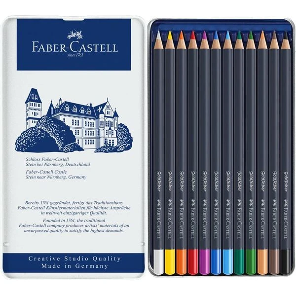 ESTUCHE DE METAL CON 12 LAPICES DE COLORES GOLDFABER. FABER CASTELL 114712 3 ESTUCHE DE METAL CON 12 LAPICES DE COLORES GOLDFABER. FABER CASTELL 114712 - Imagen 3