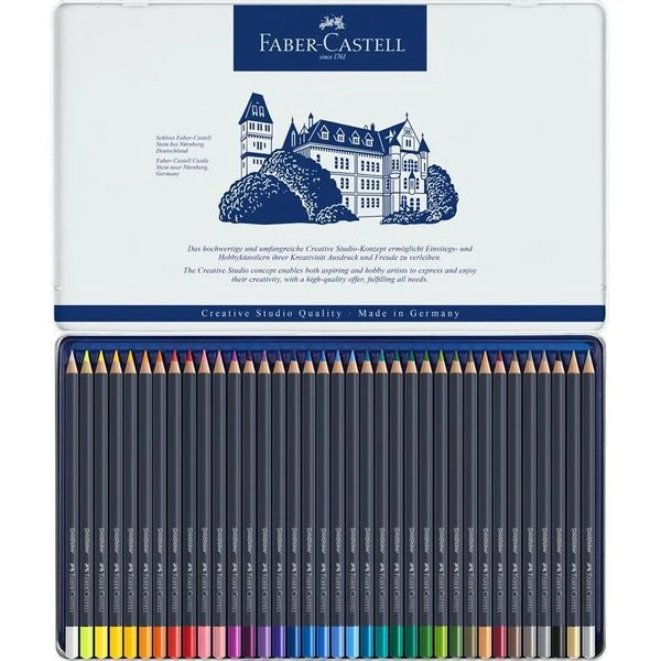 ESTUCHE DE METAL CON 36 LAPICES DE COLORES GOLDFABER. FABER CASTELL 114736 3 ESTUCHE DE METAL CON 36 LAPICES DE COLORES GOLDFABER. FABER CASTELL 114736 - Imagen 3