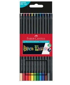 ESTUCHE 12 LAPICES DE COLORES BLACK EDITION. FABER CASTELL 116412