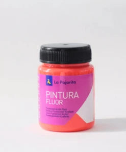 PINTURA FLUORESCENTE F-03 ROJO AMAPOLA. 75ML LA PAJARITA 117016