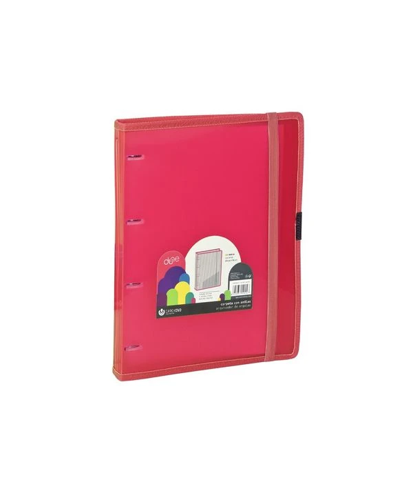 CARPETA ANILLA CARPEBLOCK POLIPROPILENO DUNE A4 100 HOJAS GOMA ROJO CARCHIVO 12377453 2 CARPETA ANILLA CARPEBLOCK POLIPROPILENO DUNE A4 100 HOJAS GOMA ROJO CARCHIVO 12377453 - Imagen 2