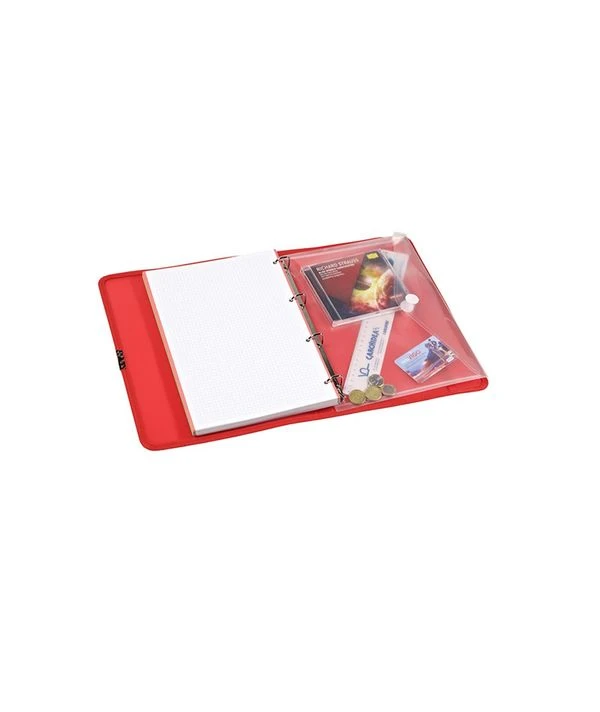 CARPETA ANILLA CARPEBLOCK POLIPROPILENO DUNE A4 100 HOJAS GOMA ROJO CARCHIVO 12377453 3 CARPETA ANILLA CARPEBLOCK POLIPROPILENO DUNE A4 100 HOJAS GOMA ROJO CARCHIVO 12377453 - Imagen 3