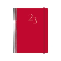 AGENDA 2024 DENVER DIA PAGINA 15 X 21 CM. COLOR ROJO DOHE 12719-24