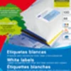 CAJA 100 HOJAS ETIQUETAS BLANCA ILC 105X57 1278 APLI