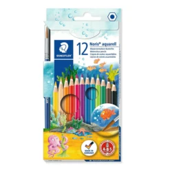 LAPICES COLOR NORIS AQUARELL 144 10. ESTUCHE 12 PZAS STAEDTLER 144 10NC12