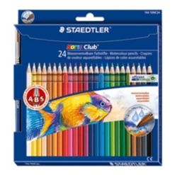 LAPICES COLOR NORIS AQUARELL 144 10. ESTUCHE 24 PZAS STAEDTLER 144 10NC24