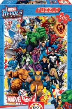 PUZZLE 500 PIEZAS HEROES MARVEL EDUCA 15560 5 PUZZLE 500 PIEZAS HEROES MARVEL EDUCA 15560 -tienda EPSON 15560 pic 2