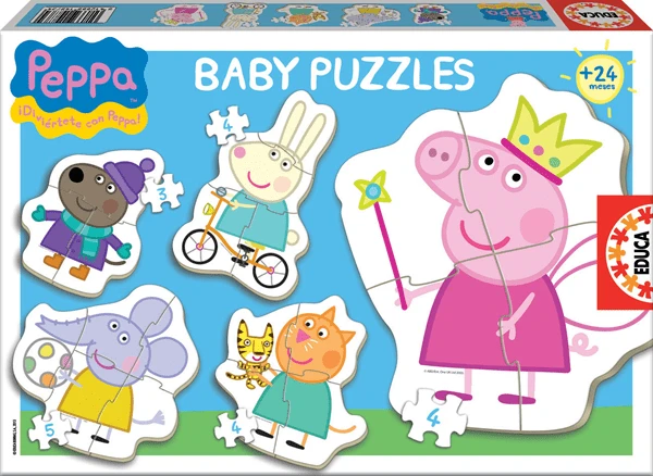 BABY PUZZLE PEPPA PIG 24M EDUCA BORRAS 15622 1 BABY PUZZLE PEPPA PIG 24M EDUCA BORRAS 15622