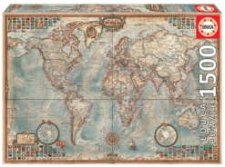 PUZZLE 1500 PIEZAS EL MUNDO. MAPA POLITICO EDUCA 16005