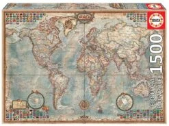 Alternative view of PUZZLE 1500 PIEZAS EL MUNDO. MAPA POLITICO EDUCA 16005