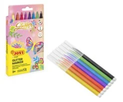 ESTUCHE 8 ROTULADORES GLITTER COLORES SURTIDOS JOVI 1608G -tienda EPSON 1608G pic 2