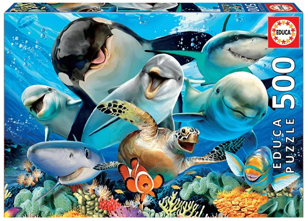 PUZZLE 500 PIEZAS SELFIE BAJO EL AGUA EDUCA 17647 1 PUZZLE 500 PIEZAS SELFIE BAJO EL AGUA EDUCA 17647