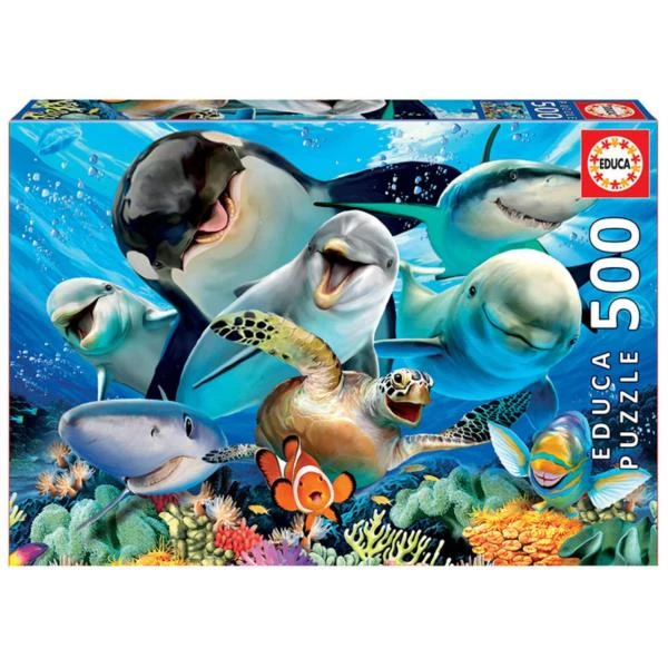 PUZZLE 500 PIEZAS SELFIE BAJO EL AGUA EDUCA 17647 2 PUZZLE 500 PIEZAS SELFIE BAJO EL AGUA EDUCA 17647 - Imagen 2