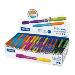 EXPOSITOR 50 BOLIGRAFOS SWAY COMBI DUO COLORES SURTIDOS MILAN 176582950