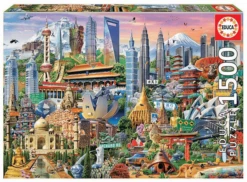 PUZZLE 1500 PIEZAS SIMBOLOS DE ASIA EDUCA 17979