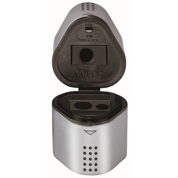 CAJA 10 SACAPUNTAS 2 DEPOSITOS TRIO GRIP COLOR GRIS FABER CASTELL 183800 4 CAJA 10 SACAPUNTAS 2 DEPOSITOS TRIO GRIP COLOR GRIS FABER CASTELL 183800 - Imagen 4