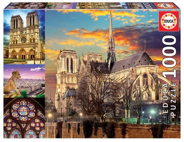 PUZZLE 1000 PIEZAS COLLAGE DE NOTRE DAME EDUCA 18456 2 PUZZLE 1000 PIEZAS COLLAGE DE NOTRE DAME EDUCA 18456 - Imagen 2