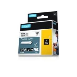 CINTA ROTULADORA RHINOPRO NYLON FLEXIBLE BLANCO 12MM.X3.5M DYMO 18488 -tienda EPSON 18488 pic 2