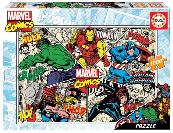PUZZLE 1000 PIEZAS MARVEL COMICS EDUCA 18498 1 PUZZLE 1000 PIEZAS MARVEL COMICS EDUCA 18498