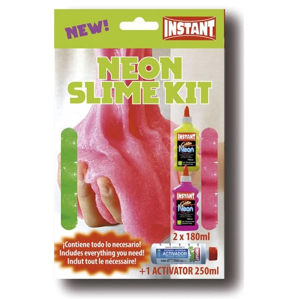 ESTUCHE NEON SLIME MINI KIT 2 COLAS ACTIVADOR INSTANT 18951 3 ESTUCHE NEON SLIME MINI KIT 2 COLAS ACTIVADOR INSTANT 18951 - Imagen 3
