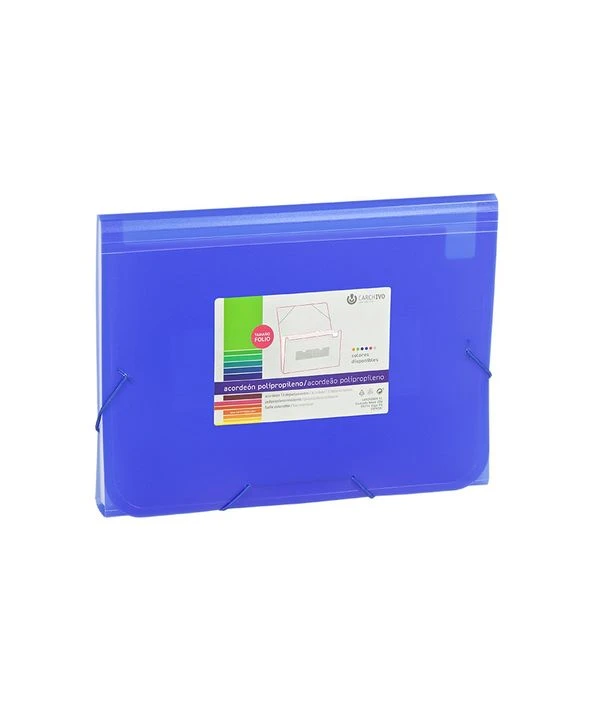 CARPETA ACORDEON POLIPROPILENO 13 DEPARTAMENTOS AZUL CARCHIVO 1913KF50 2 CARPETA ACORDEON POLIPROPILENO 13 DEPARTAMENTOS AZUL CARCHIVO 1913KF50 - Imagen 2