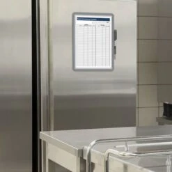 MARCO PORTA NOTAS ADHESIVO MAGNETO A4 CON CIERRE MAGNETICO PLATA TARIFOLD 194110 -tienda EPSON 194110 pic 4