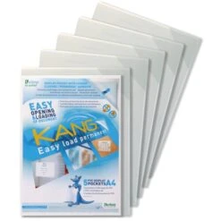 Alternative view of PACK DE 5 FUNDA ADHESIVA PERMANENTE KANG EASY LOAD A4 TARIFOLD 194680