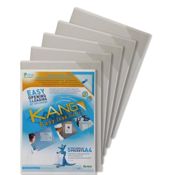 PACK DE 5 FUNDA MAGNETICA KANG EASY LOAD A4 TARIFOLD 194690 2 PACK DE 5 FUNDA MAGNETICA KANG EASY LOAD A4 TARIFOLD 194690 - Imagen 2
