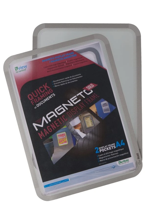 PACK DE 2 MARCO MAGNETICO MAGNETO SOLO A4 PLATA TARIFOLD 195030 2 PACK DE 2 MARCO MAGNETICO MAGNETO SOLO A4 PLATA TARIFOLD 195030 - Imagen 2