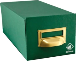 FICHERO CARTON FORRADO EN GELTEX PARA 1000 FICHAS 155X100X350 MM MARIOLA 2-1000