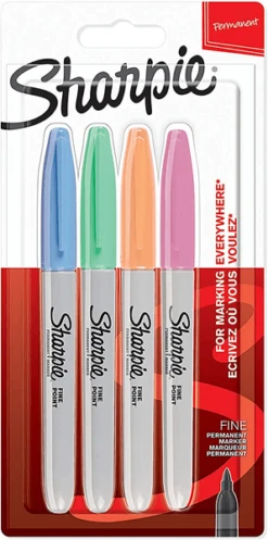 FINE BLISTER 4 COLORES SURTIDOS PASTELES SHARPIE 2065402