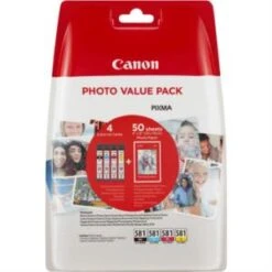 PACK CARTUCHOS CANON CLI-581 BK C M Y