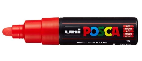 ROTULADOR NO PERMANENTE 4.5-5.5MM. PC-7M ROJO UNI-BALL 228353000 2 ROTULADOR NO PERMANENTE 4.5-5.5MM. PC-7M ROJO UNI-BALL 228353000 - Imagen 2